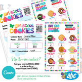 Girl Scout Cookie Order Form ABC Bakers 2024 • Edit in CANVA