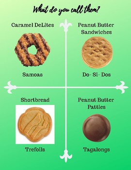 Preview of Girl Scout Cookies - 2 Names