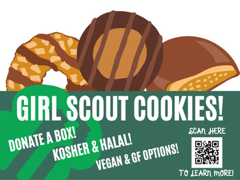 Girl Scout Cookies YARD SIGN by Pickles Preschool | TPT