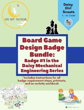 Preview of Girl Scout Daisies Board Game Design Badge Activity Plan - All Steps