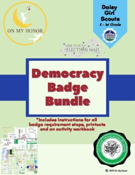 Preview of Girl Scout Daisies Democracy Badge Activity Plan - All Steps - Mock Ballot