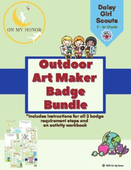 Preview of Girl Scout Daisies Outdoor Art Maker Badge Activity Plan - All Steps