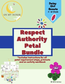Preview of Girl Scout Daisies Respect Authority Gerri Petal Activity Plan - All Steps