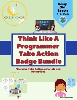 Preview of Girl Scout Daisies Think Like Programmer Take Action Activity Plan - All Steps