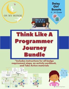 Preview of Girl Scout Daisies Think LikeProgrammer Journey Activity Plan Bundle - All Steps