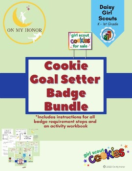 Preview of Girl Scout Daisy Cookie Goal Setter Badge Activity Plan - All Steps