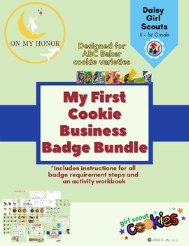Preview of Girl Scout Daisy My First Cookie Business Badge Activity Plan ABC 2024