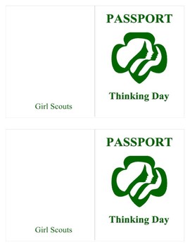 Preview of Girl Scout International Day Passport