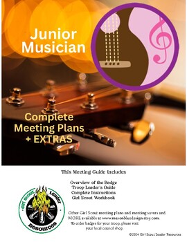 Preview of Girl Scout Junior Musician Meeting Plan