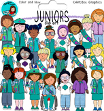 Girl Scout Junior - clip art