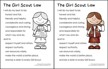 Girl Scout Law Girls: Character Dolls & Cards - Girl Scout ...