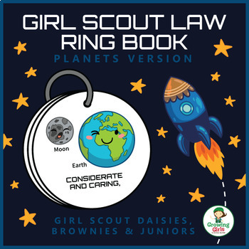 Preview of Girl Scout Law Ring Book - Planets - Girl Scout Daisies, Brownies & Juniors