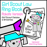 Girl Scout Law Ring Book - Robots Version - Girl Scout Dai