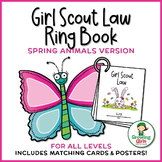 Girl Scout Law Ring Book - Spring Animals Version - For Al