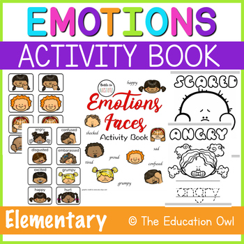 Emotions Faces Activity Book by Raindrops and Ravens | TPT