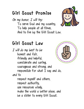 Girl Scout Promise Printable