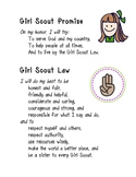 Girl Scout Promise and Law Cute Printable