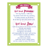 Girl Scout Promise and Law Printable Sign
