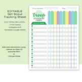 Girl Scout Tracking Sheet • Attendance Tracking Sheet | Pr