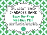 Girl Scout no-prep meeting printable charades game