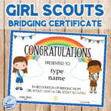 Girl Scouts Bridging Certificate DAISY to BROWNIE