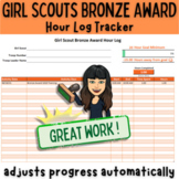 Girl Scouts Bronze Award Hour Log Tracker
