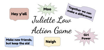 Preview of Girl Scouts - Juliette Low's Action Story/Game