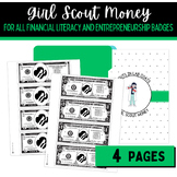 Girl Scouts Pretend Money Budget & Finance Badges | Cookie