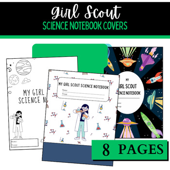 Preview of Girl Scouts | Printable Science Notebook Covers for Science badges