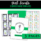 Girl Scouts | Scientist ID Badge Templates | for Science B