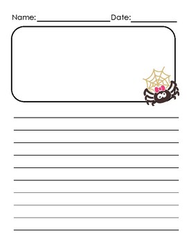 girl writing paper template