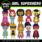 Girl Superhero Clip Art