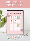 Girl Visual Schedule I Daily Routine Chart with 200 Cards 