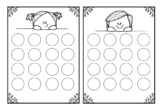 Girl and Boy Stick Charts - B&W and Color