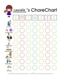Girl or Boy Customizeable Chore Chart, Get Ready Chart (20