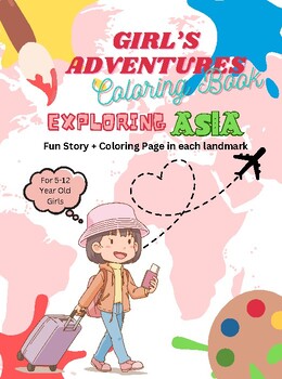 Preview of Girls’ Adventures Coloring Book: Exploring Asia