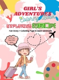 Girls’ Adventures Coloring Book: Exploring Europe