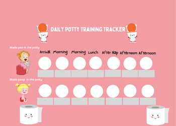 Preview of Girls Potty Training Tracker