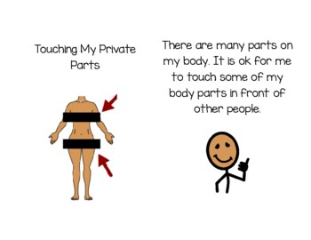 Girls Touching Private Parts Social Story Autism Life Skills