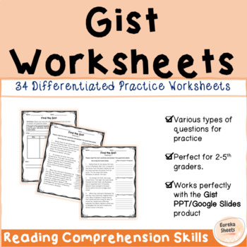 Preview of Gist Differentiated Worksheets