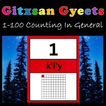 Preview of Gitxsan Gyeets 1-100 Numbers for Counting Things in General