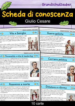Preview of Giulio Cesare - Scheda di conoscenza - Personaggi famosi (Italiano)