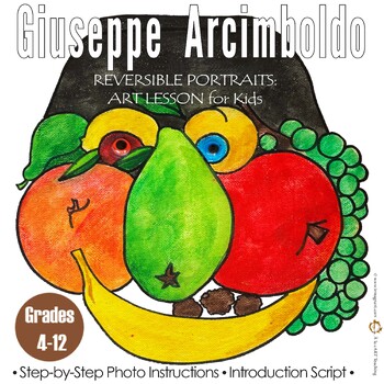 Giuseppe Arcimboldo Inspired Self-Portrait High School Colored