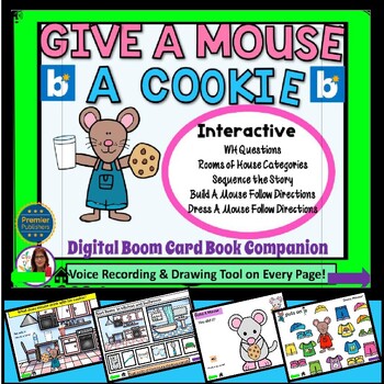 Preview of Give A Mouse A Cookie Digital BOOM Cards