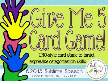 Preview of Give Me 5!: A Categorization Game