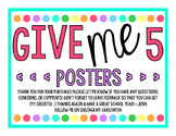 Give Me 5 Posters