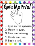 Give Me Five Poster (FREEBIE)