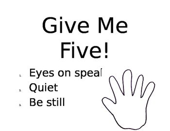 Give Me Five poster by Brittney Boff TPT