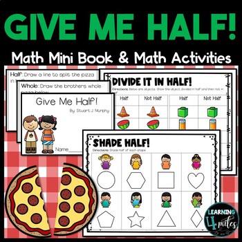 Preview of Give Me Half Mini Book & Activities
