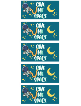 Preview of Give Me Space Pass